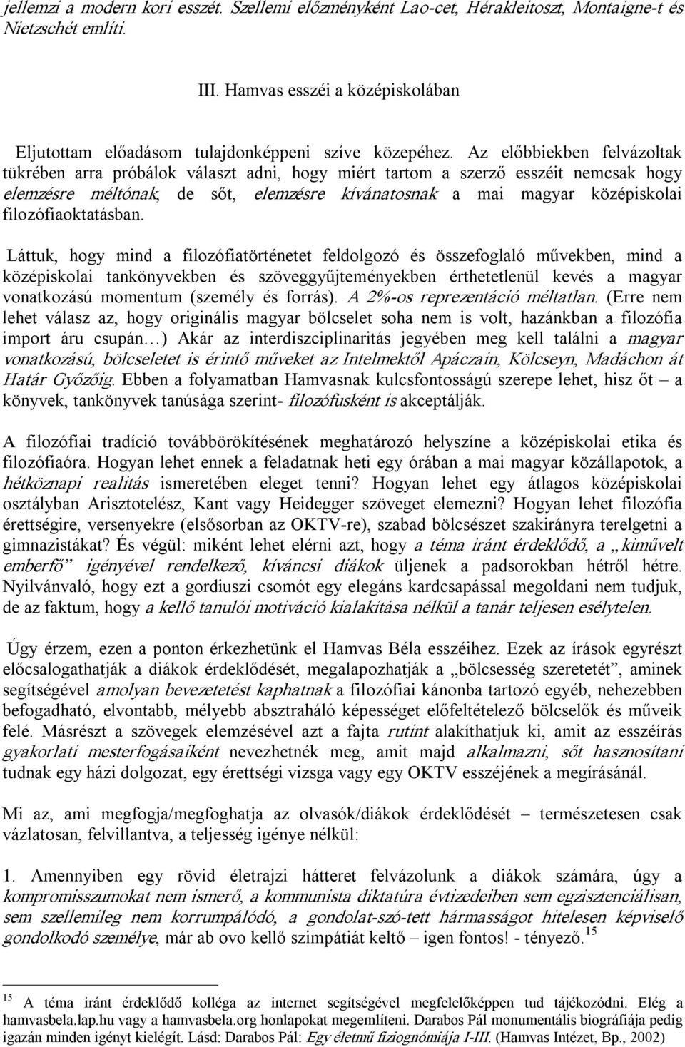 filozófiaoktatásban.