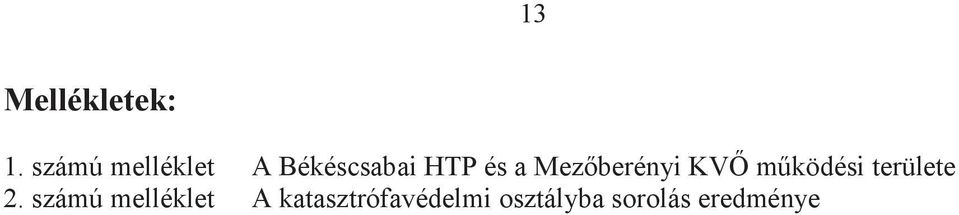 Mezőberényi KVŐ működési területe 2.