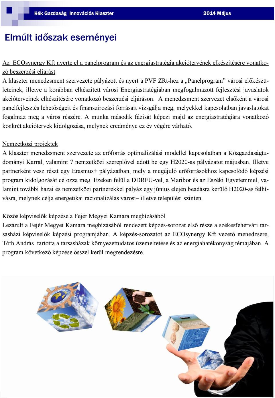 KÉK GAZDASÁG INNOVÁCIÓS KLASZTER - PDF Ingyenes letöltés