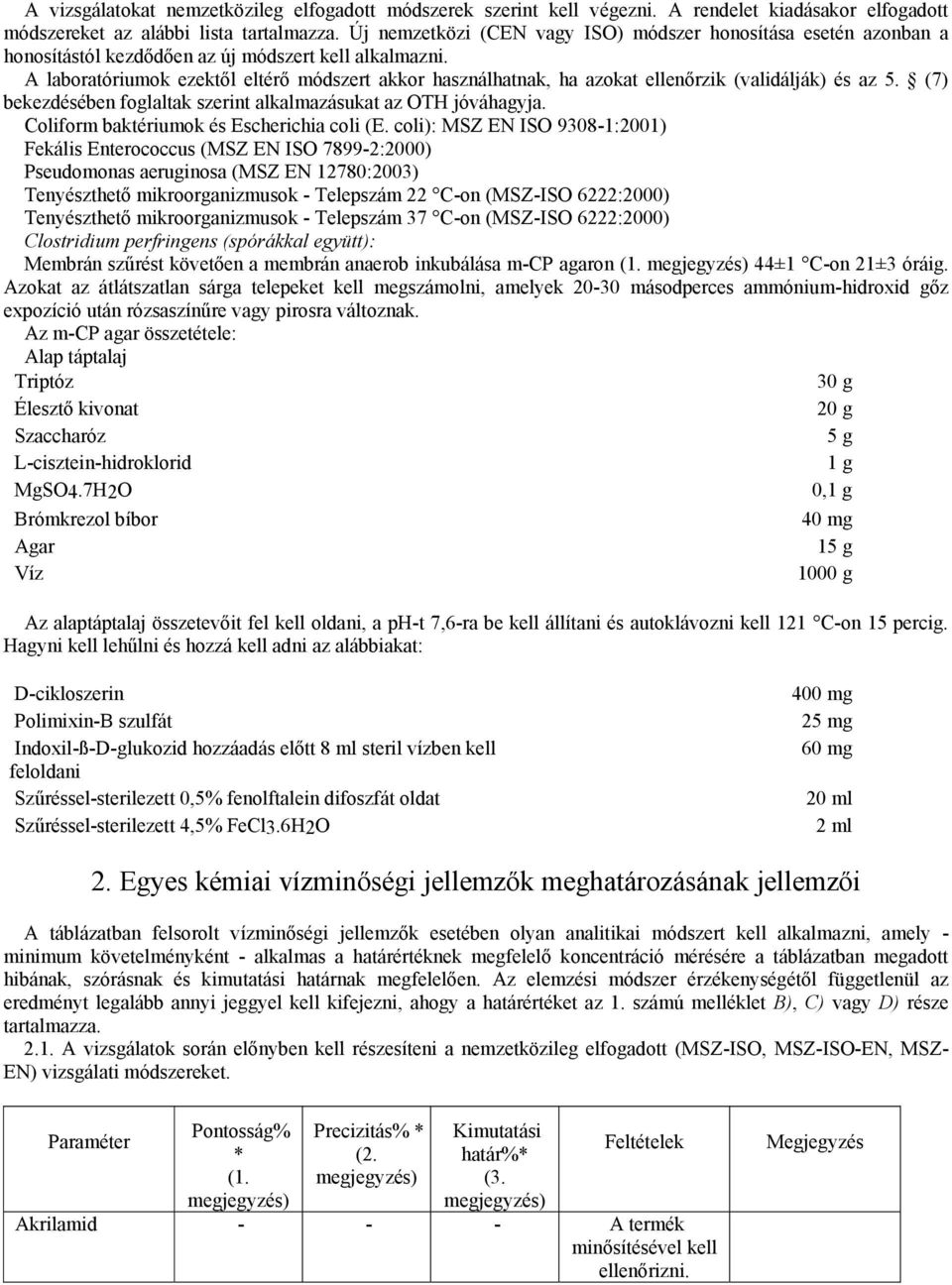 A laboratóriumok ezektől eltérő módszert akkor használhatnak, ha azokat ellenőrzik (validálják) és az 5. (7) bekezdésében foglaltak szerint alkalmazásukat az OTH jóváhagyja.