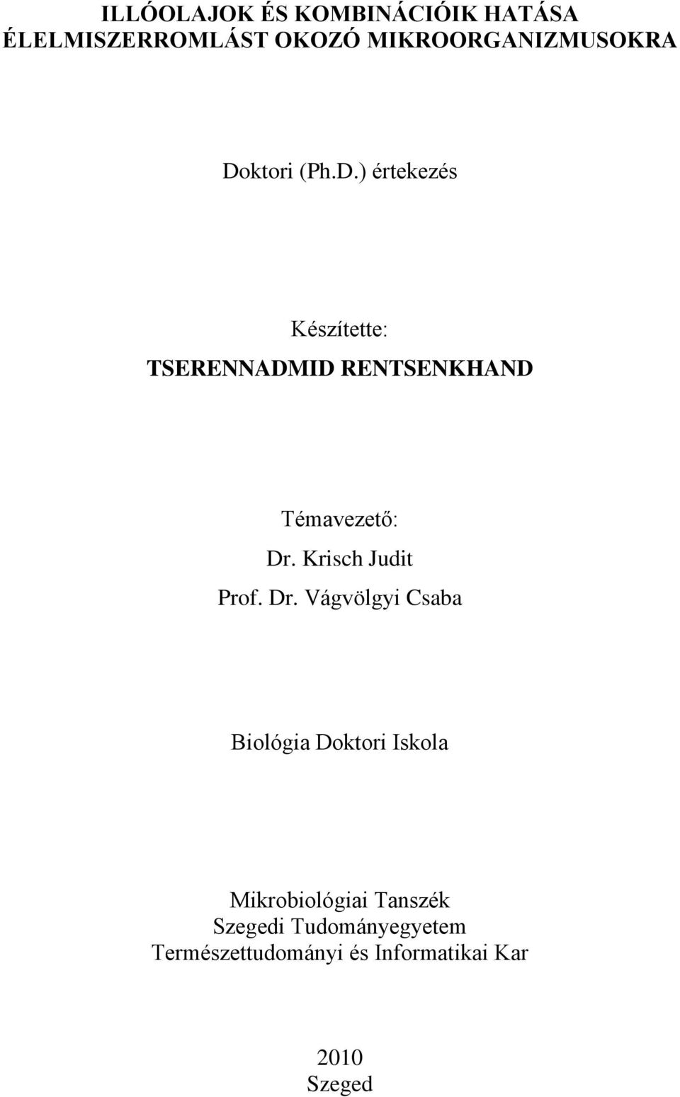 Krisch Judit Prof. Dr.