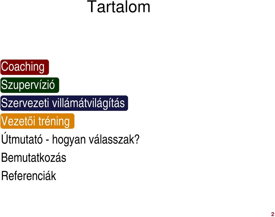 Vezetői tréning Útmutató -