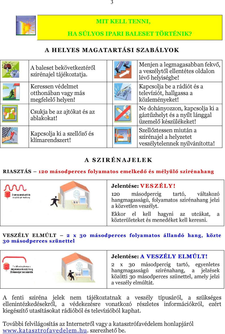 Kapcsolja be a rádiót és a televíziót, hallgassa a közleményeket! Ne dohányozzon, kapcsolja ki a gáztűzhelyt és a nyílt lánggal üzemelő készülékeket!