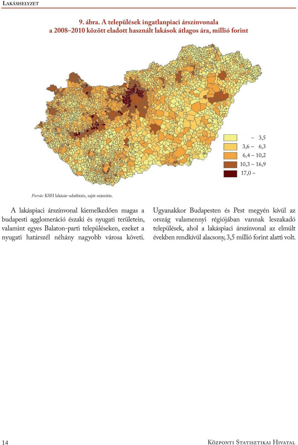 lakásár-adatbázis, saját számítás.
