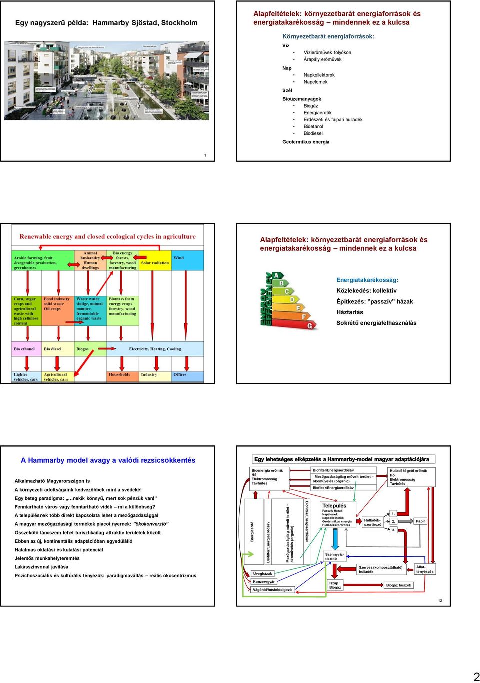 Biodiesel Geotermikus energia 7 Alapfeltételek: környezetbarát energiaforrások és energiatakarékosság mindennek ez a kulcsa Energiatakarékosság: Közlekedés: kollektív Építkezés: passzív házak