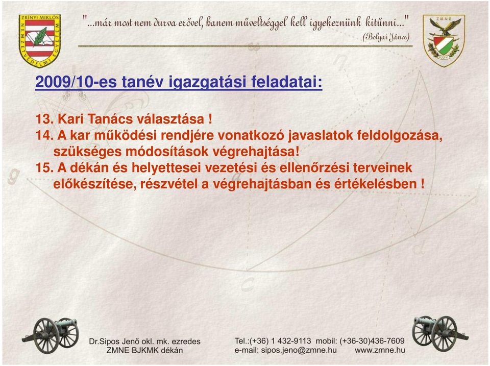 módosítások végrehajtása! 15.
