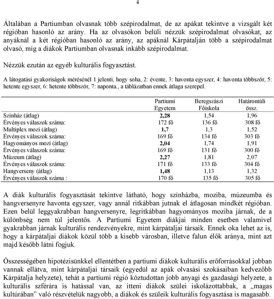 szépirodalmat. Nézzük ezután az egyéb kulturális fogyasztást.