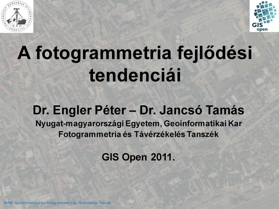 Jancsó Tamás Nyugat-magyarországi Egyetem,