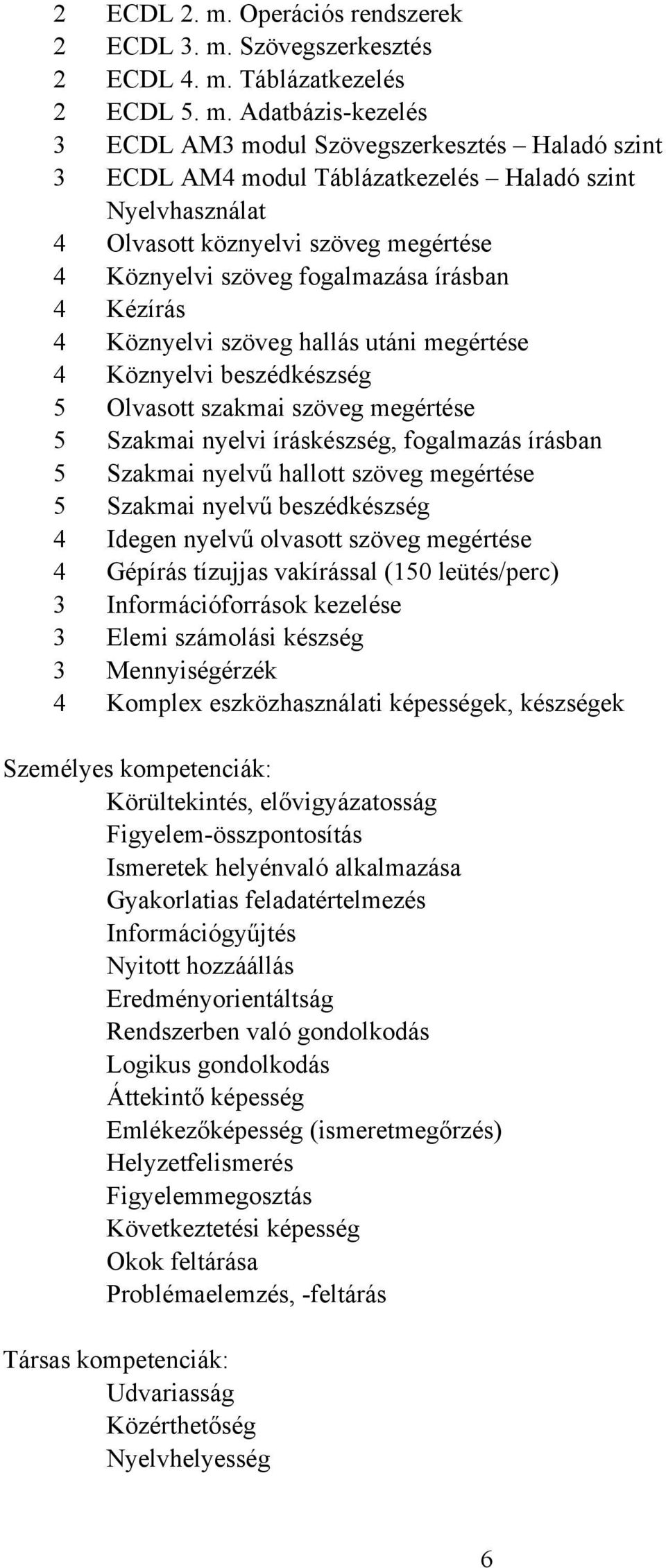 Szövegszerkesztés 2 EDL 4. m.