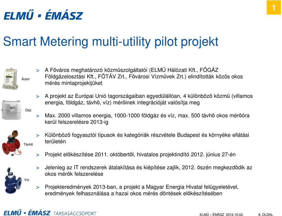 meg Gáz Távhő > Max. 2000 villamos energia, 1000-1000 földgáz és víz, max.