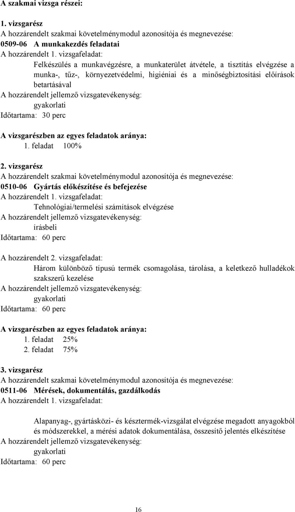 jellemző vizsgatevékenység: Időtartama: 30 perc A vizsgarészben az egyes feladatok aránya: 1. feladat 100% 2.