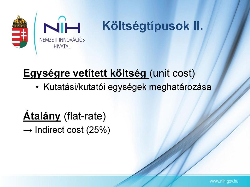 cost) Kutatási/kutatói egységek