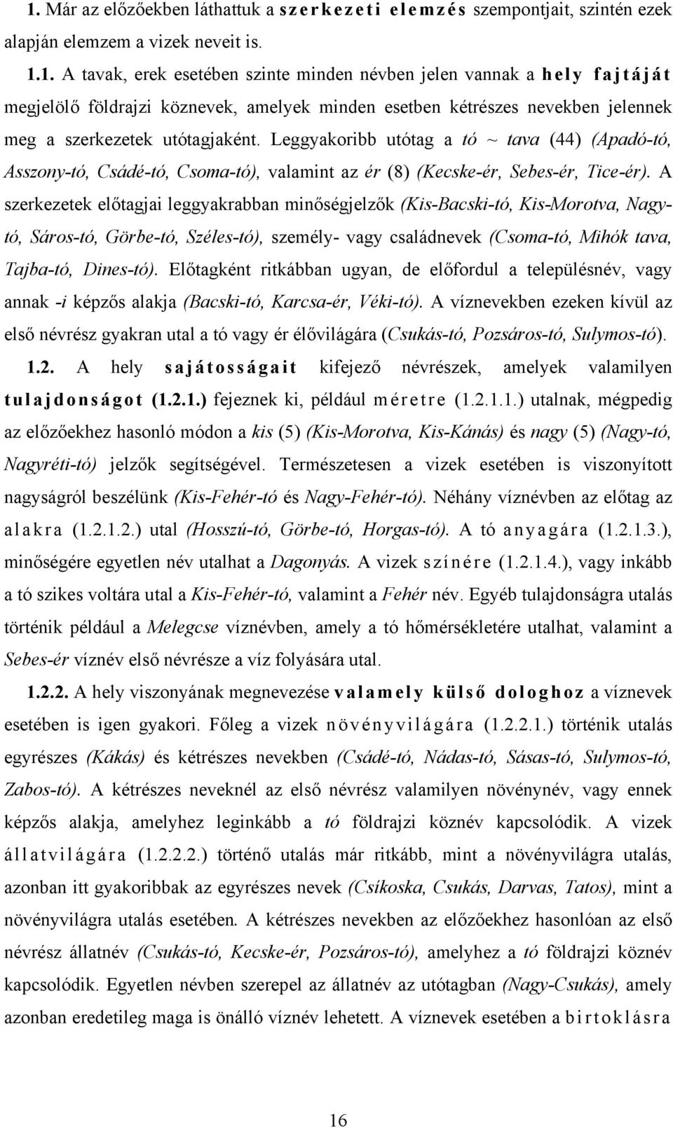 A felső-bodrogközi települések dűlőneveinek nyelvi elemzése - PDF Ingyenes  letöltés