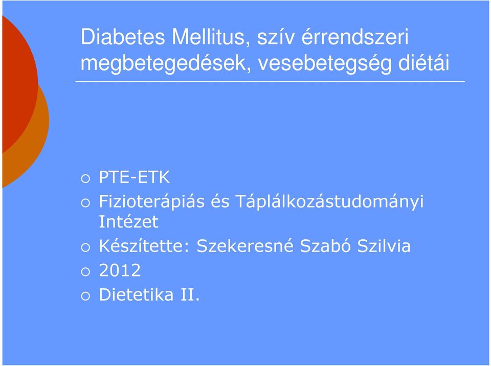 Fizioterápiás és Táplálkozástudományi Intézet