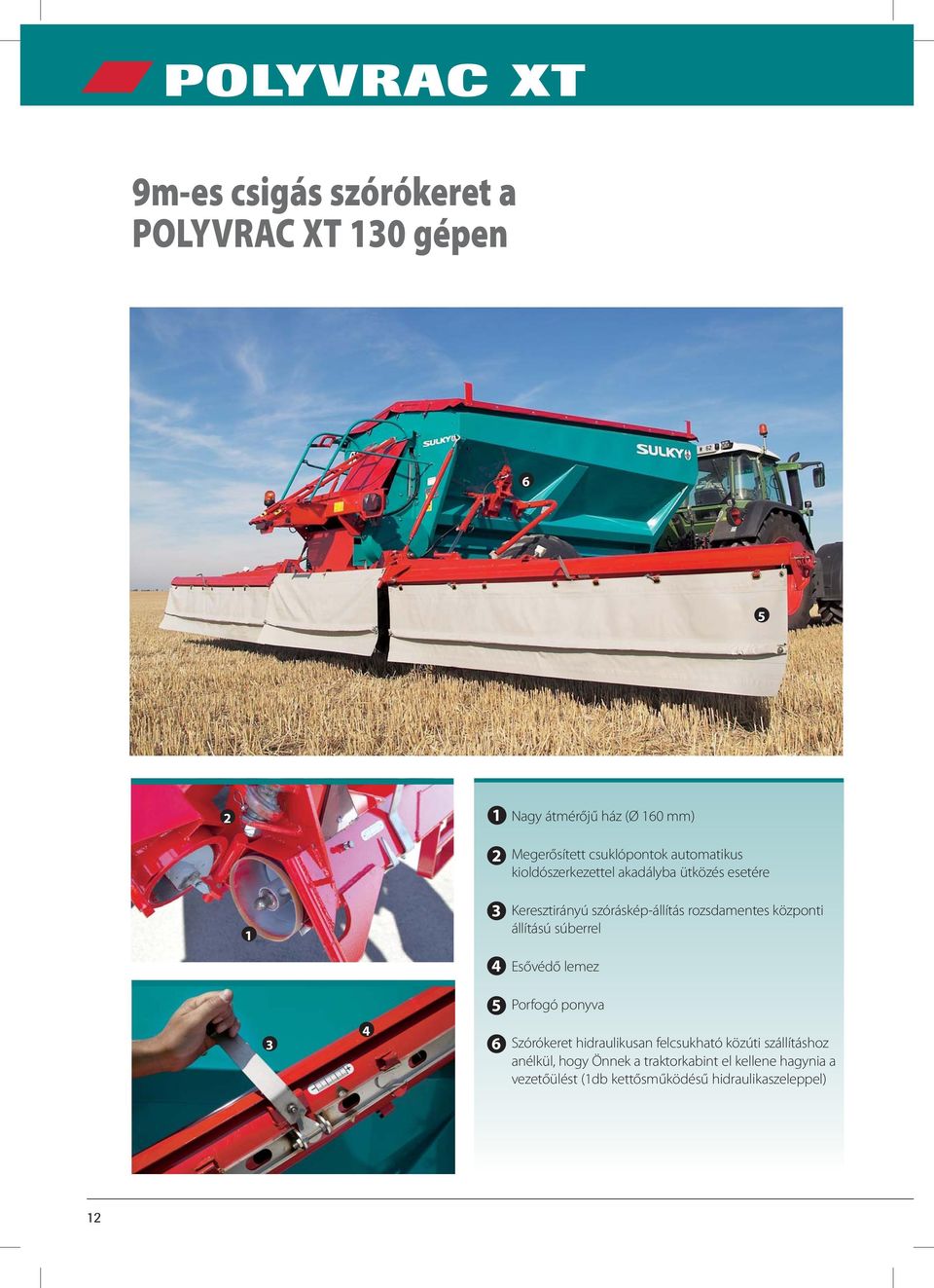 rozsdamentes központi állítású súberrel Esővédő lemez 3 4 5 6 Porfogó ponyva Szórókeret hidraulikusan felcsukható
