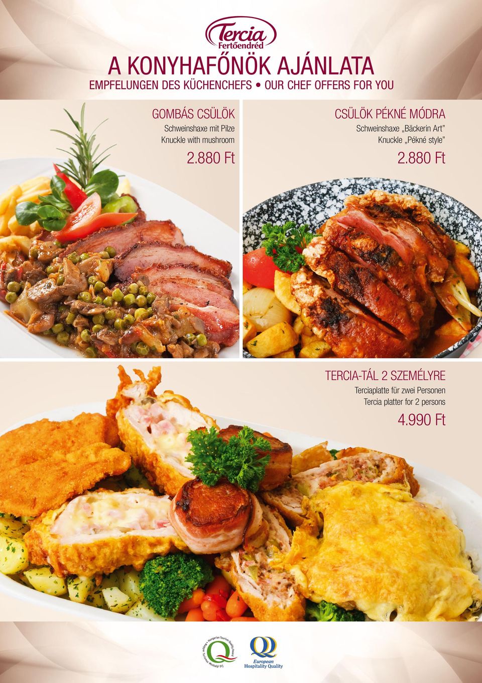 880 Ft CSÜLÖK PÉKNÉ MÓDRA Schweinshaxe Bäckerin Art Knuckle Pékné style 2.