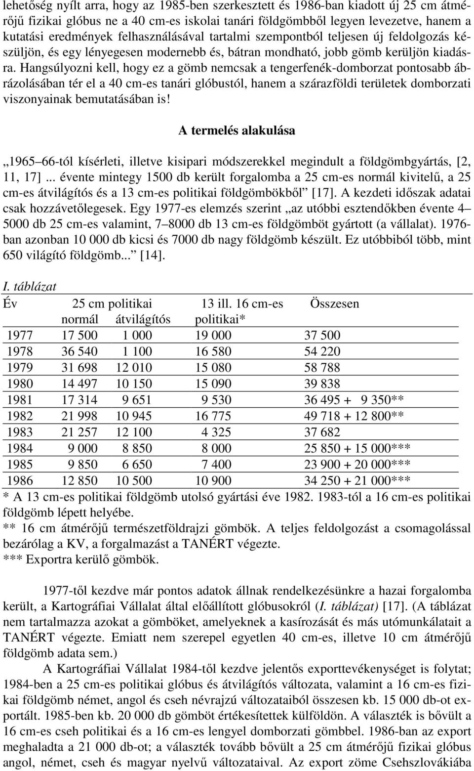 Hangsúlyozni kell, hogy ez a gömb nemcsak a tengerfenék-domborzat pontosabb ábrázolásában tér el a 40 cm-es tanári glóbustól, hanem a szárazföldi területek domborzati viszonyainak bemutatásában is!