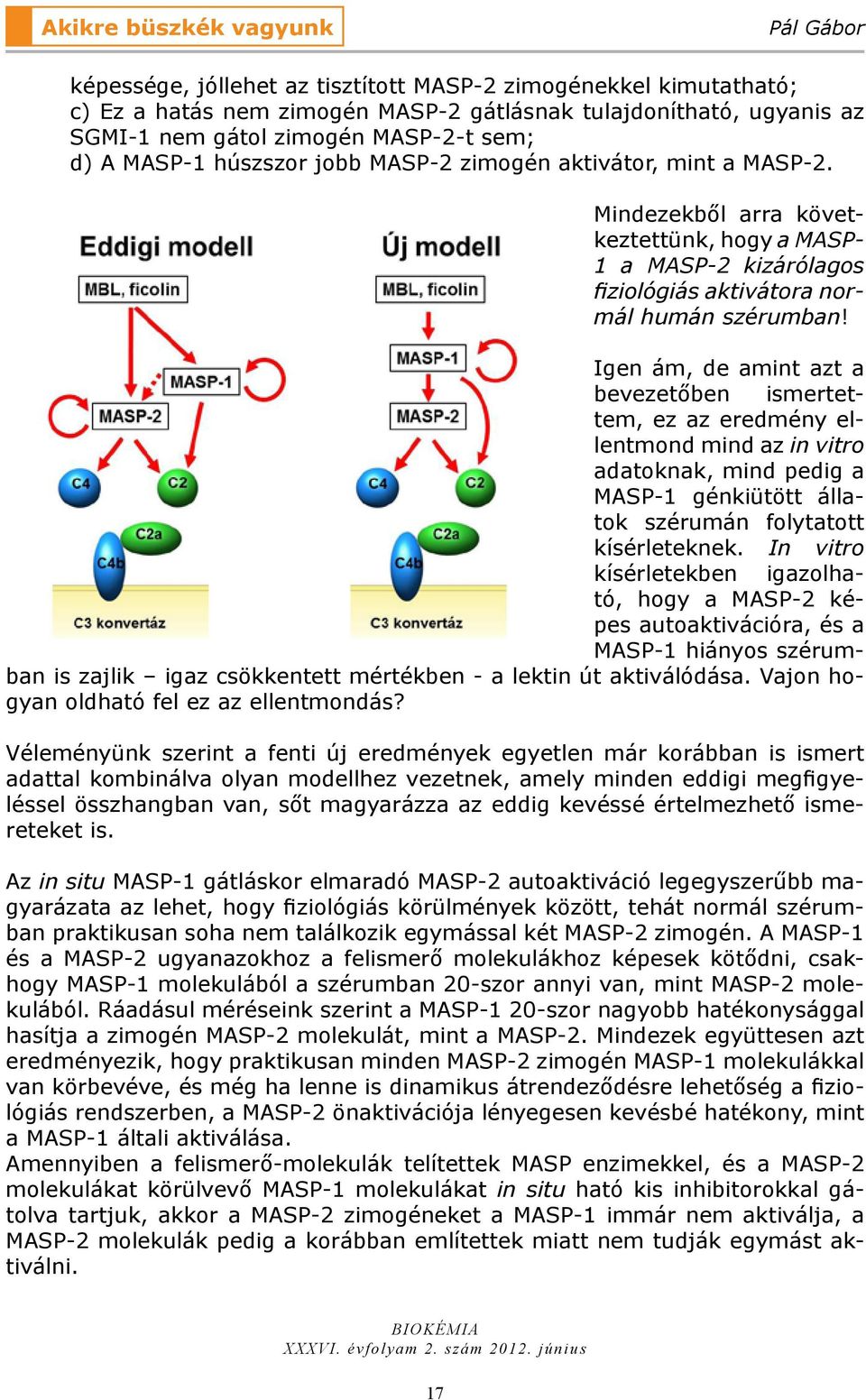 Igen ám, de amint azt a bevezetőben ismertettem, ez az eredmény ellentmond mind az in vitro adatoknak, mind pedig a MASP-1 génkiütött állatok szérumán folytatott kísérleteknek.