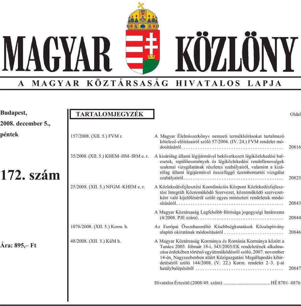 l szó ló 57/2004. (IV. 24.) FVM re