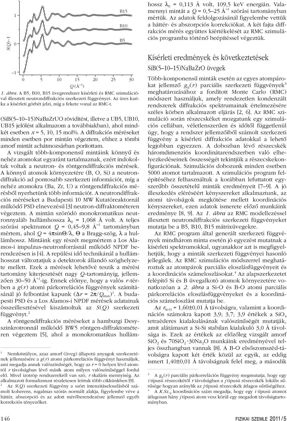 (SiB(5 10 15)NaBaZrUO rövidítést, illetve a UB5, UB10, UB15 jelölést alkalmazom a továbbiakban), ahol mindkét esetben x = 5, 10, 15 mol%.