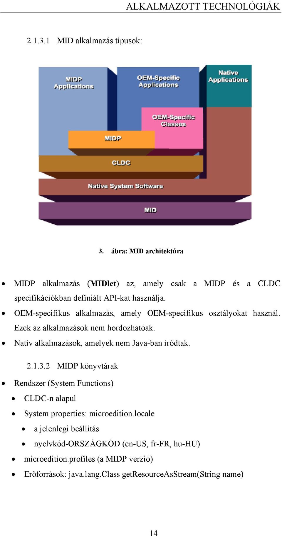 OEM-specifikus alkalmazás, amely OEM-specifikus osztályokat használ. Ezek az alkalmazások nem hordozhatóak.