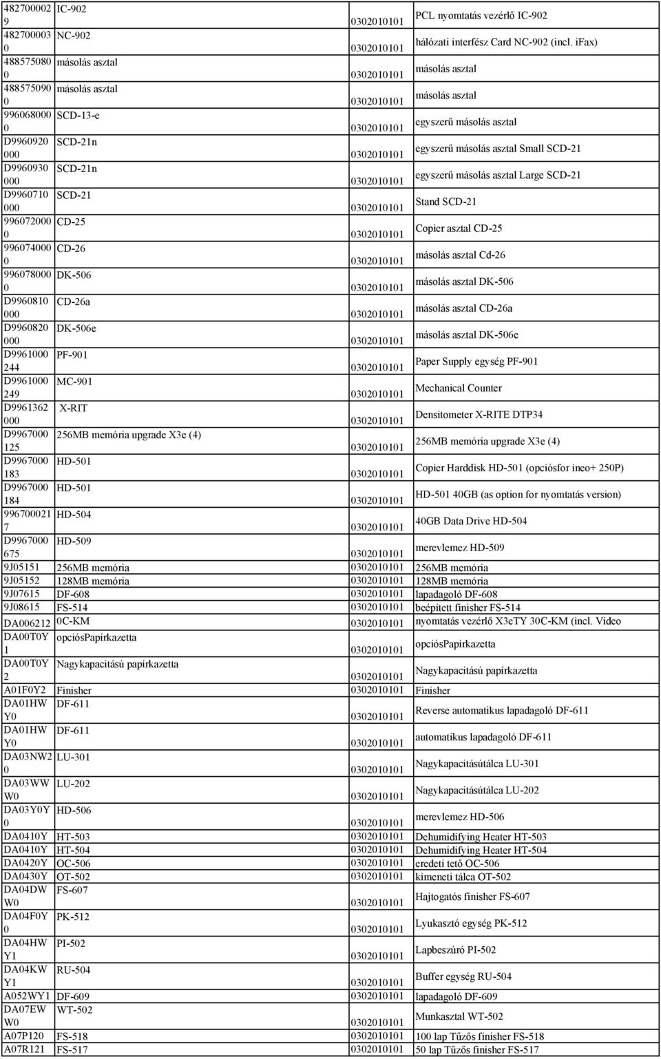 asztal Large SCD- D9967 SCD- Stand SCD- 9967 CD-5 Copier asztal CD-5 99674 CD-6 másolás asztal Cd-6 99678 DK-56 másolás asztal DK-56 D9968 CD-6a másolás asztal CD-6a D9968 DK-56e másolás asztal