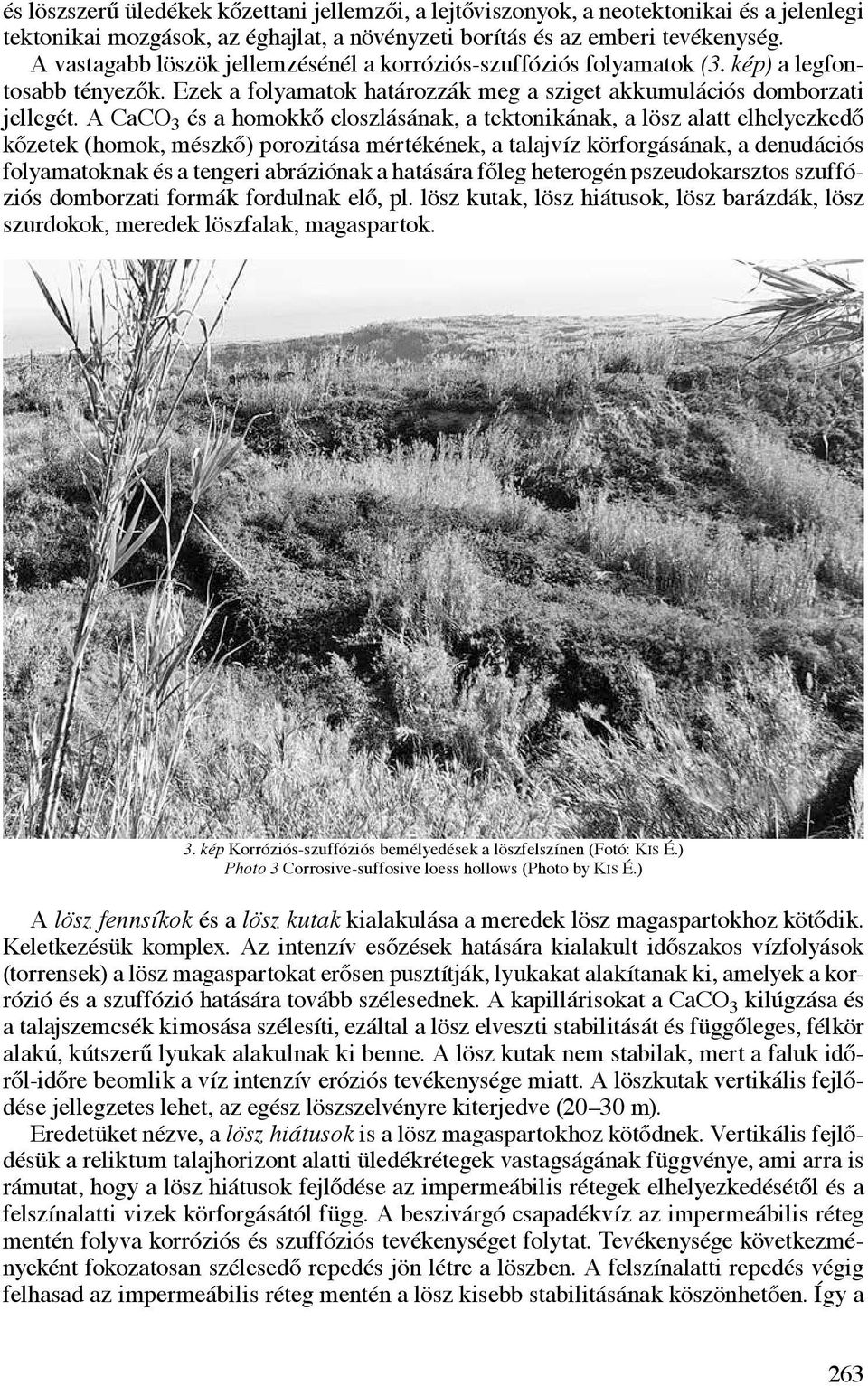 A CaCO 3 és a homokkő eloszlásának, a tektonikának, a lösz alatt elhelyezkedő kőzetek (homok, mészkő) porozitása mértékének, a talajvíz körforgásának, a denudációs folyamatoknak és a tengeri