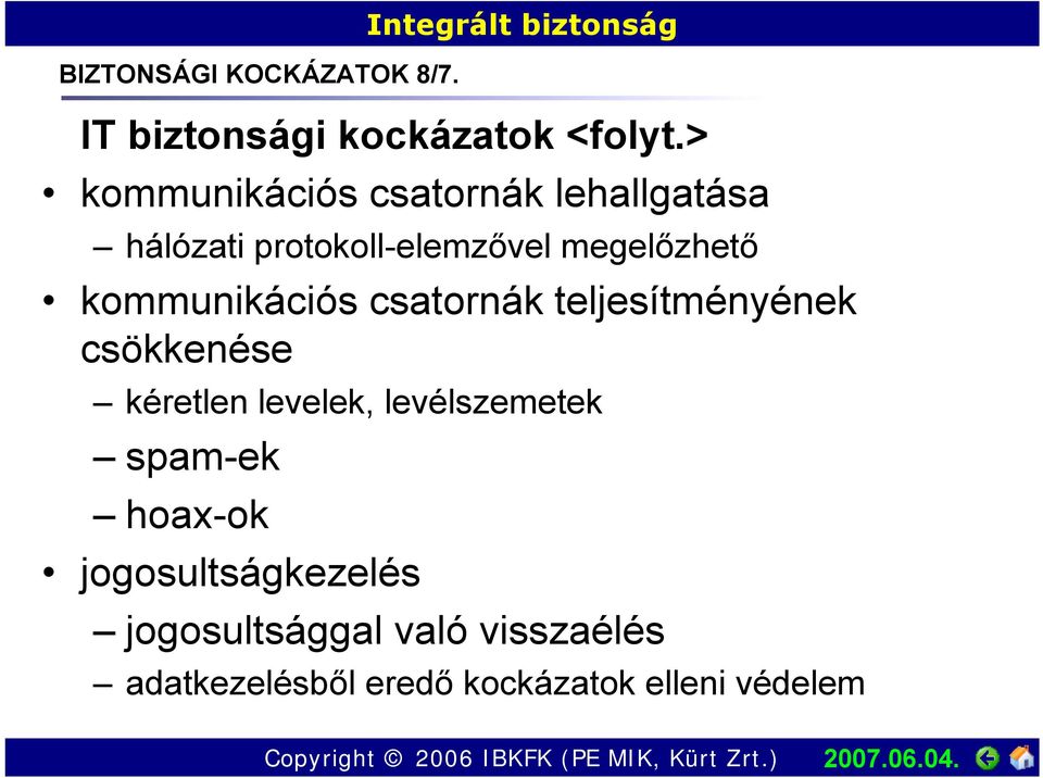 kommunikációs csatornák teljesítményének csökkenése kéretlen levelek, levélszemetek