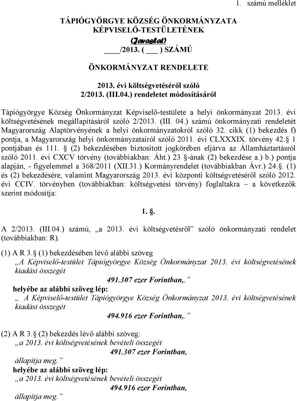 ) számú önkormányzati rendeletét Magyarország Alaptörvényének a helyi önkormányzatokról szóló 32. cikk (1) bekezdés f) pontja, a Magyarország helyi önkormányzatairól szóló 2011. évi CLXXXIX.