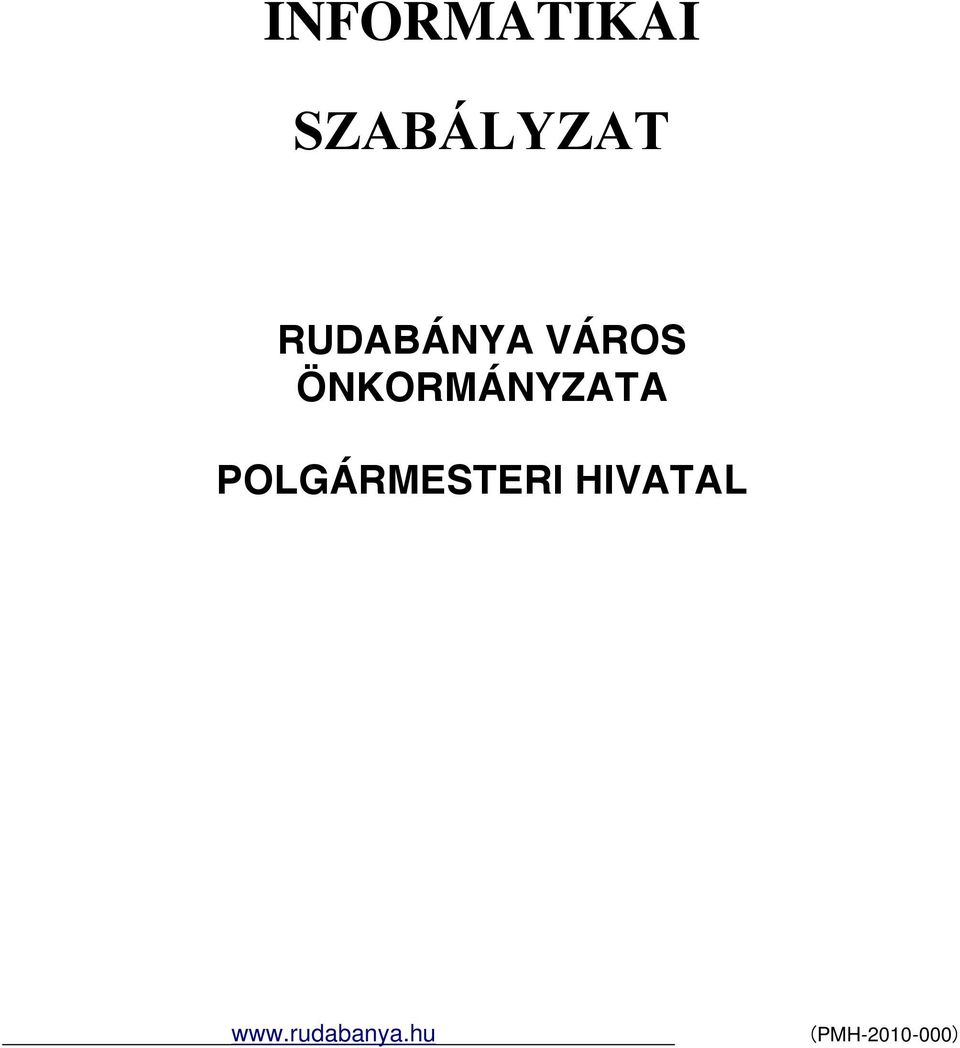 ÖNKORMÁNYZATA