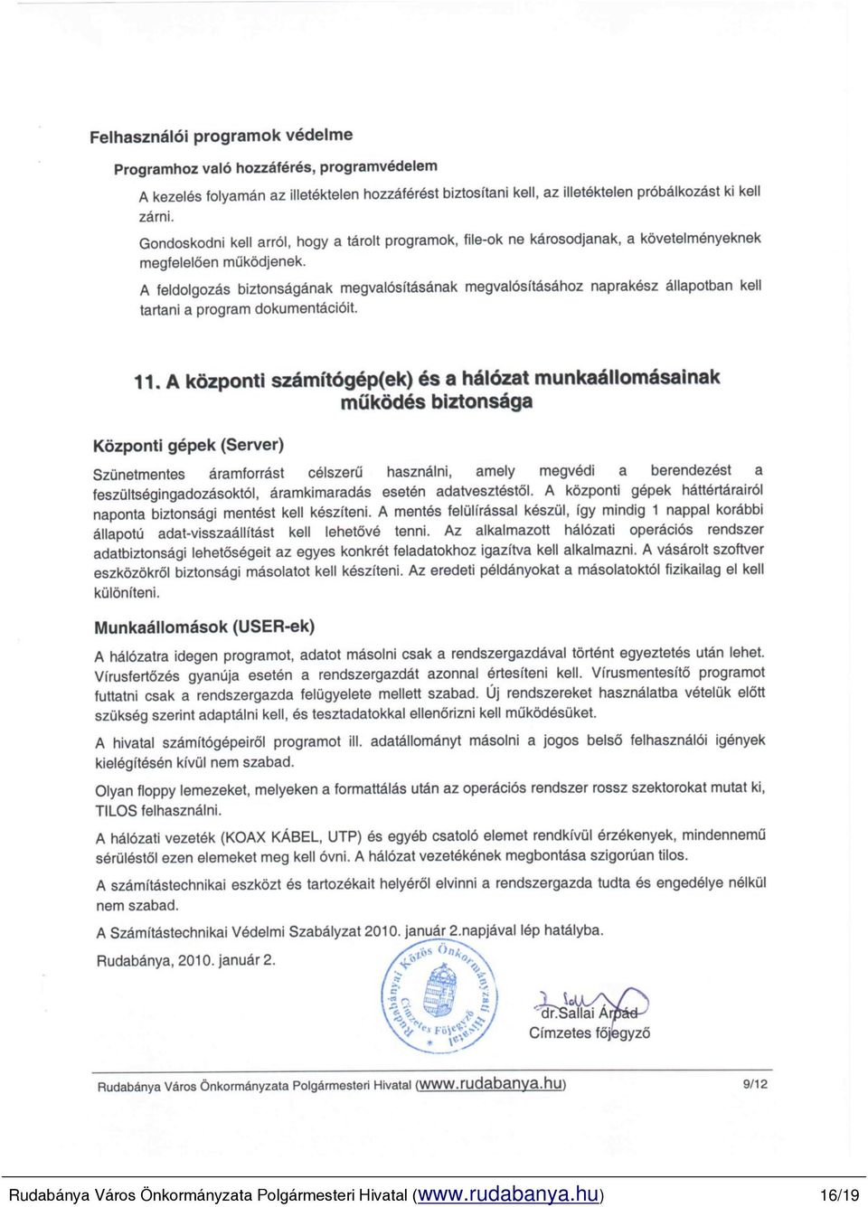 Polgármesteri