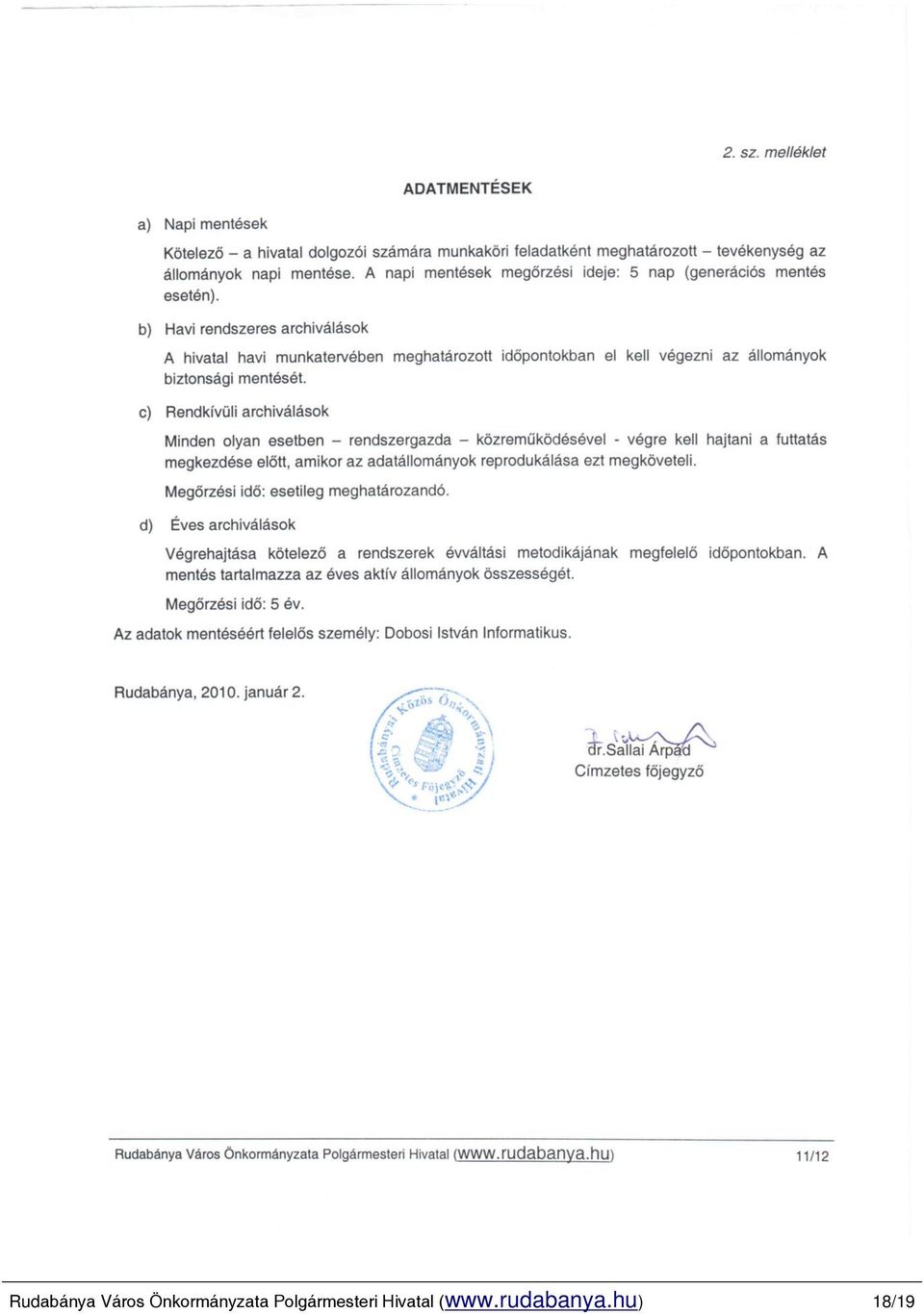 Polgármesteri