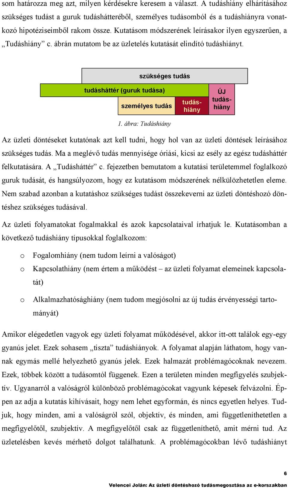 ábra: udáshiány udáshiány ÚJ udáshiány Az üzlei dönéseke kuaónak az kell udni, hogy hol van az üzlei dönések leírásához szükséges udás.