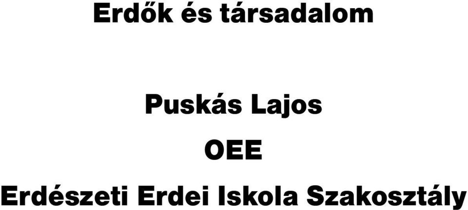 Lajos OEE