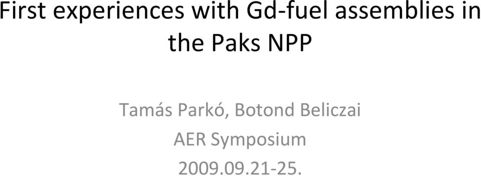 NPP Tams Parkó, Botond