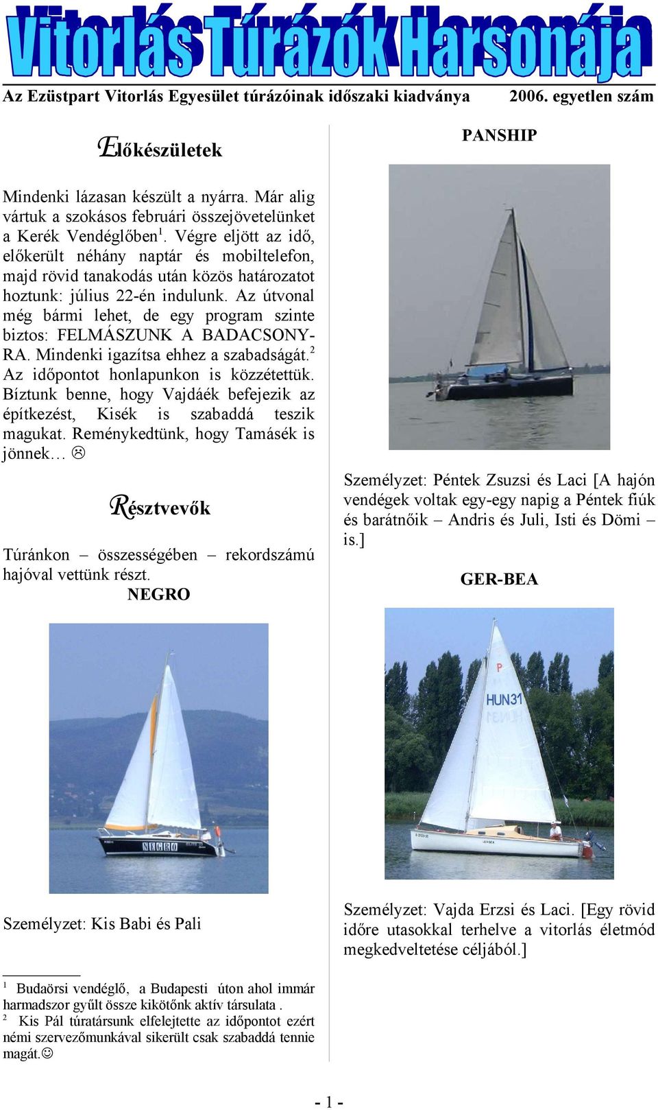sebesség társkereső események a hajóban