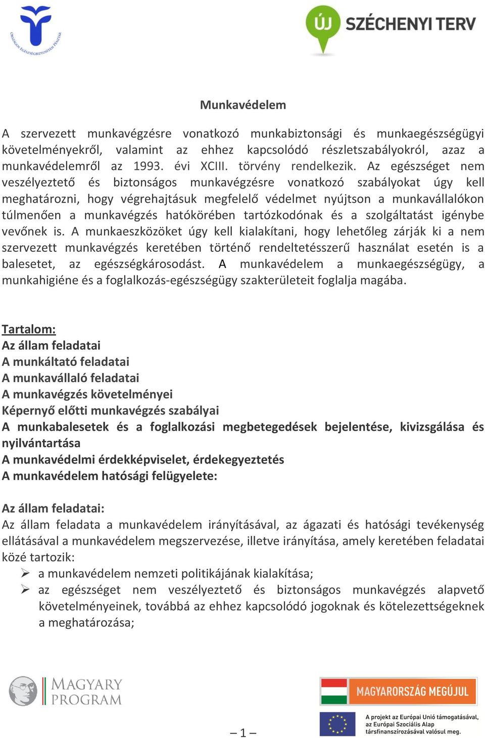 Az egészséget nem veszélyeztető és biztonságos munkavégzésre vonatkozó szabályokat úgy kell meghatározni, hogy végrehajtásuk megfelelő védelmet nyújtson a munkavállalókon túlmenően a munkavégzés