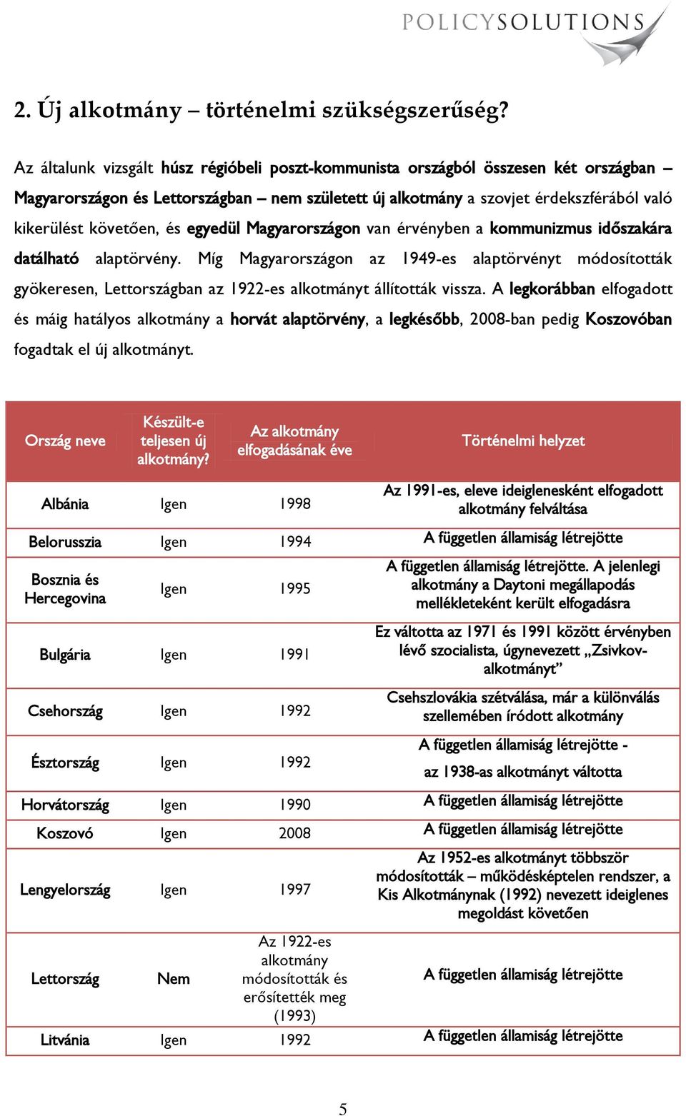 egyedül Magyarországon van érvényben a kommunizmus időszakára datálható alaptörvény.