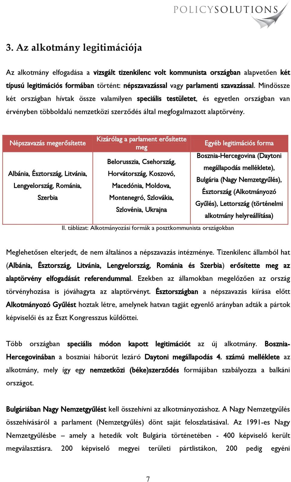 Népszavazás megerősítette Albánia, Észtország, Litvánia, Lengyelország, Románia, Szerbia Kizárólag a parlament erősítette meg Belorusszia, Csehország, Horvátország, Koszovó, Macedónia, Moldova,