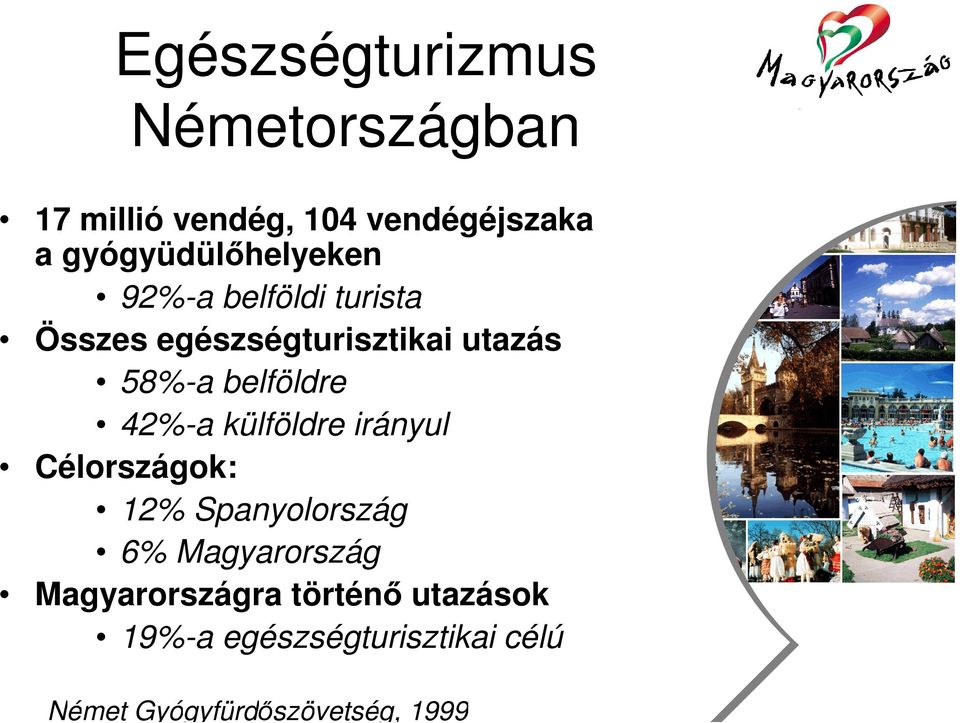 belföldre 42%-a külföldre irányul Célországok: 12% Spanyolország 6% Magyarország