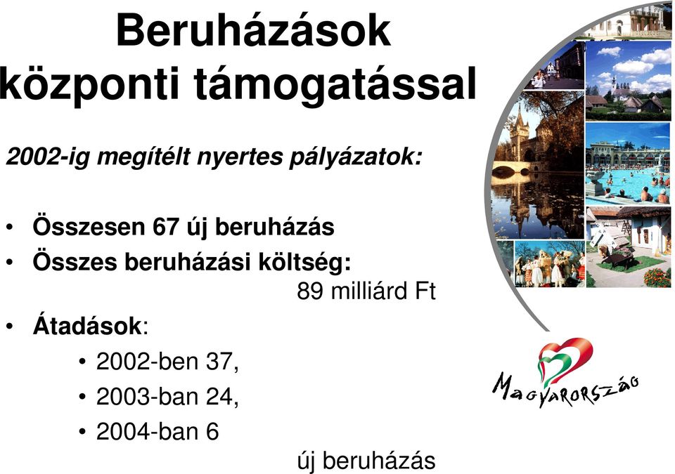 beruházás Összes beruházási költség: 89 milliárd