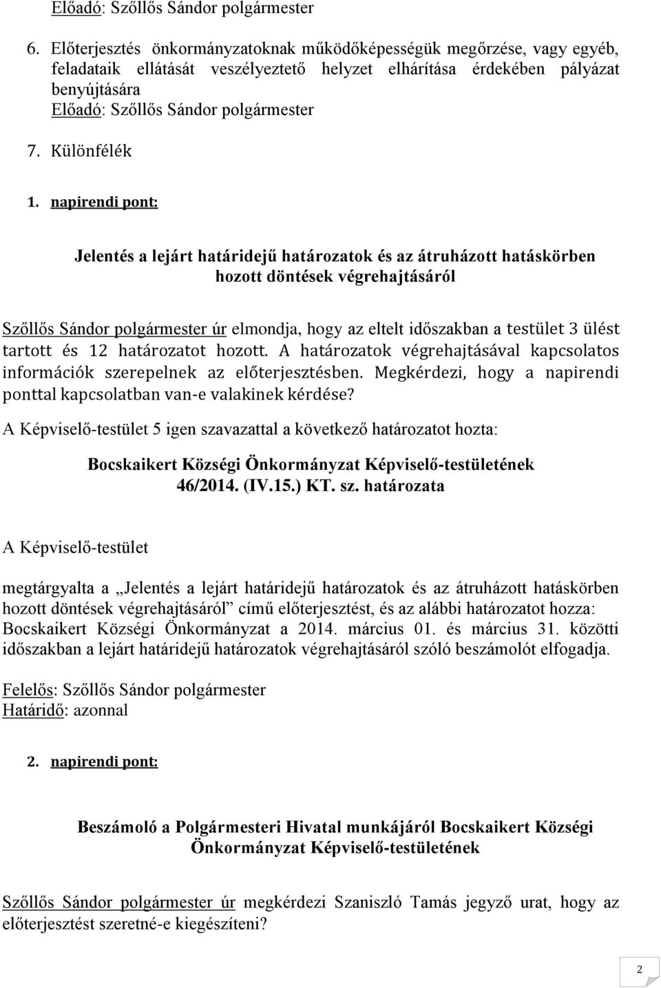 Különfélék 1.