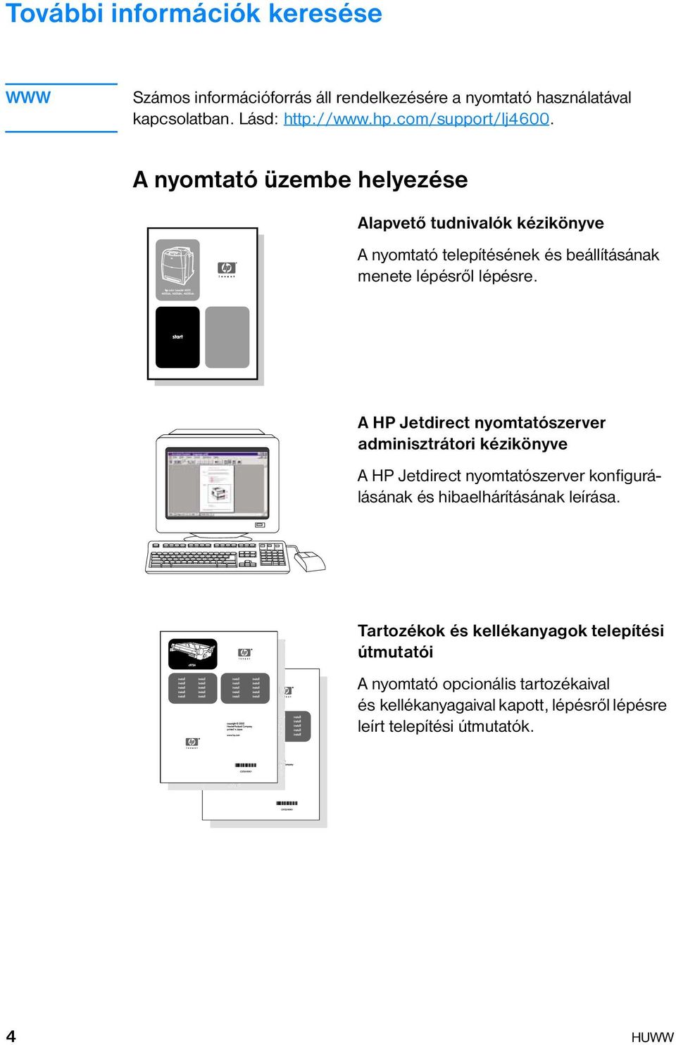 A HP Jetdirect nyomtatószerver adminisztrátori kézikönyve A HP Jetdirect nyomtatószerver konfigurálásának és hibaelhárításának leírása.