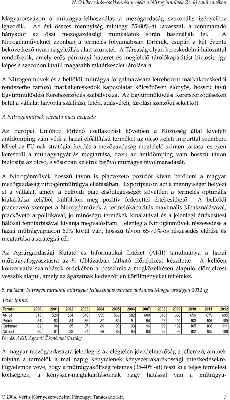 A Nitrogénműveknél azonban a termelés folyamatosan történik, csupán a két évente bekövetkező nyári nagyleállás alatt szünetel.