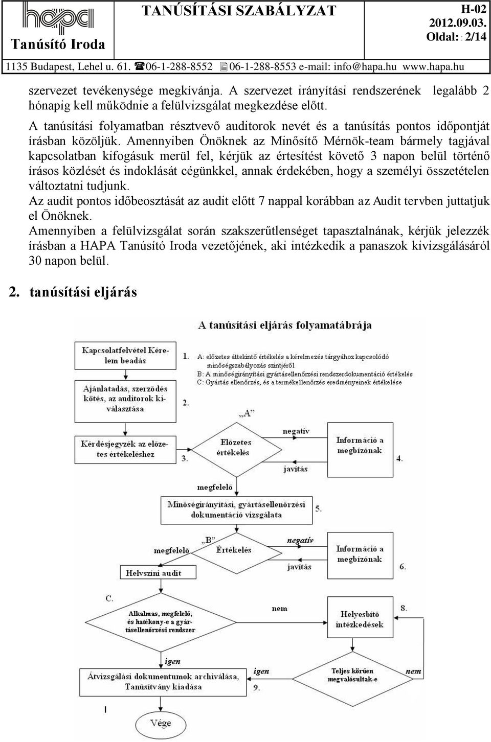 Amennyiben Önöknek az Minősítő Mérnök-team bármely tagjával kapcsolatban kifogásuk merül fel, kérjük az értesítést követő 3 napon belül történő írásos közlését és indoklását cégünkkel, annak