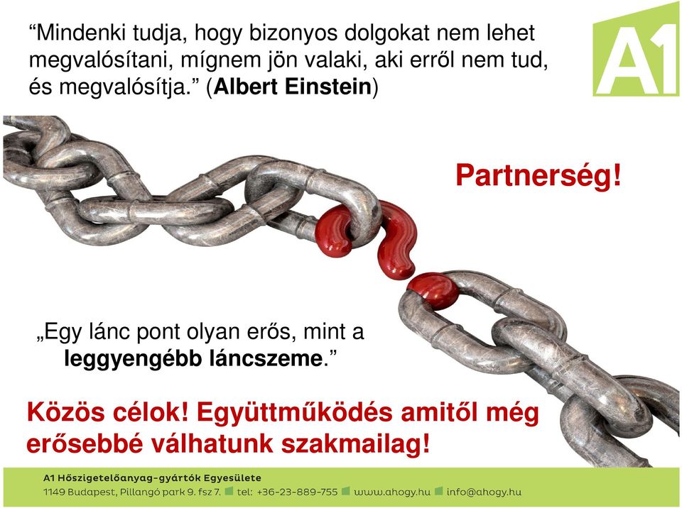 (Albert Einstein) Partnerség!