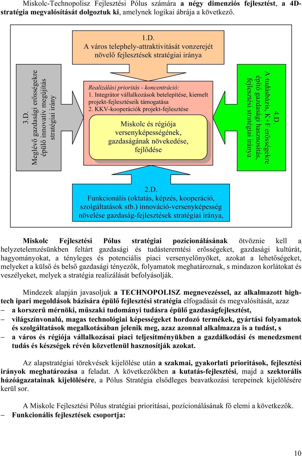 KKV-kooperációk projekt-fejlesztése Miskolc és régiója versenyképességének, gazdaságának növekedése, fejlődése 4.D.