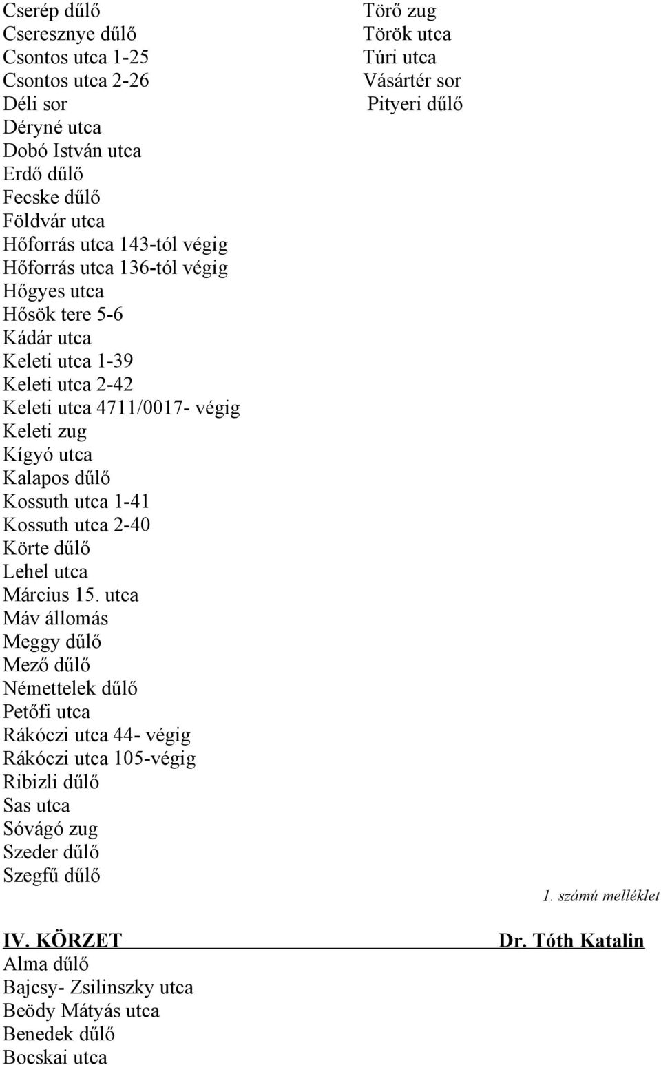 2-40 Körte dűlő Lehel utca Március 15.