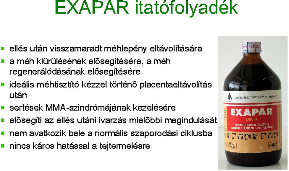 kézzel a elősegítésére, a normális ivarzás tejtermelésre méhlepény történő mielőbbi