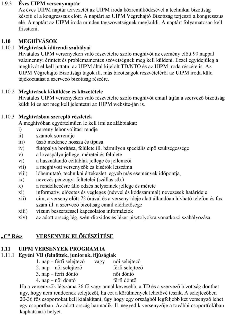 MEGHÍVÁSOK 1.10.